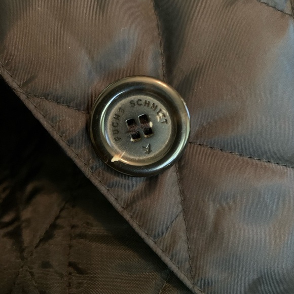 Fuchs Schmitt Womens Black Winter Puffer Coat Sz 18 W/Pockets Button Closure - Picture 8 of 9